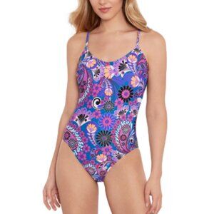Salt + Cove Women's Floral-Print One-Piece Swimsuit, Created for Macy's - Multi